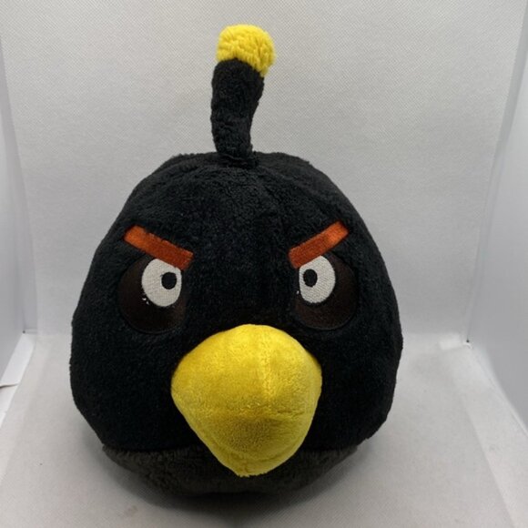 Angry Birds 6” Black Bomb Plush Stuffed Animal Bird Commonwealth Toys - Picture 8 of 9